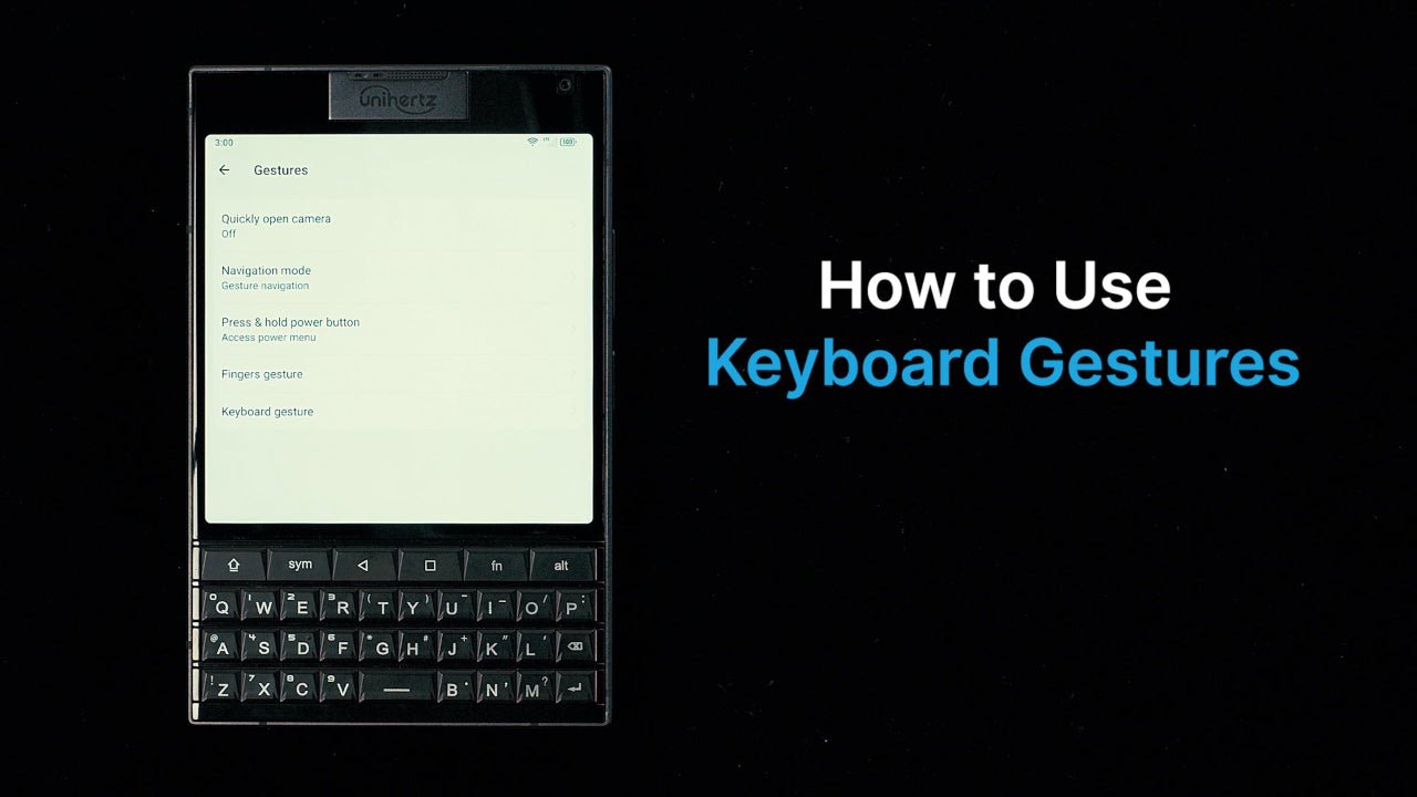 How to Use Gestures on Titan 2 - Unihertz