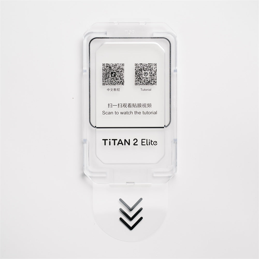 Panzerglas-Displayschutz mit Applikator für Titan 2 Elite/Pro