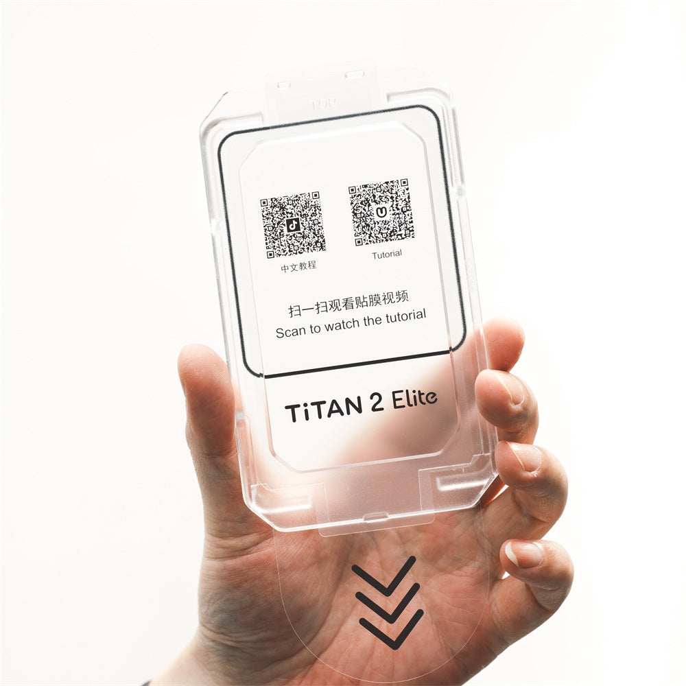 Panzerglas-Displayschutz mit Applikator für Titan 2 Elite/Pro