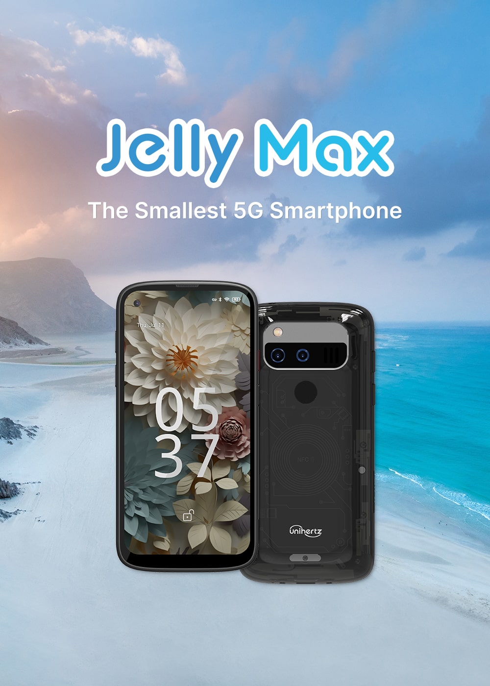 Jelly Max - The Smallest 5G Smartphone