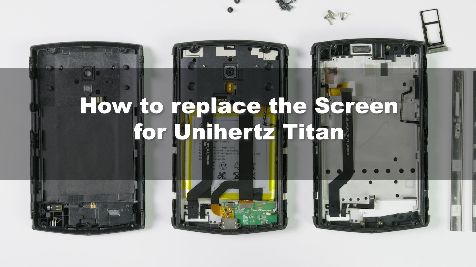 Unihertz Titan Screen Replacement Tutorial - Unihertz