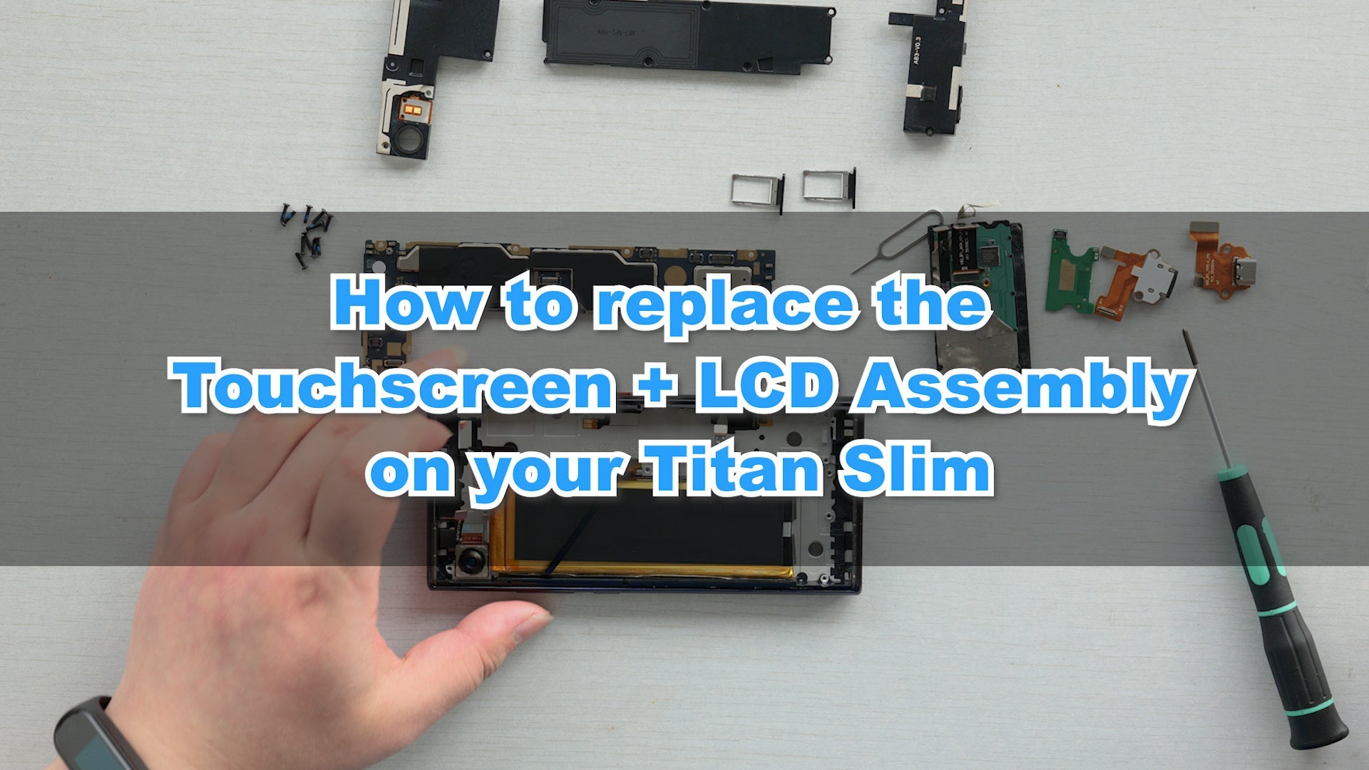Unihertz Titan Slim Touchscreen and LCD Assembly Replacement Tutorial - Unihertz