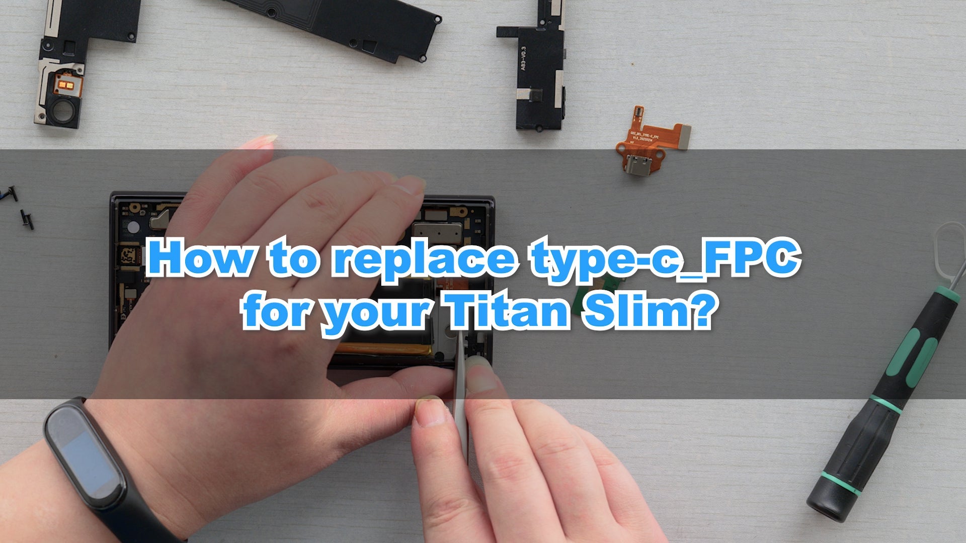 Unihertz Titan Slim USB Charging Board Replacement Tutorial - Unihertz