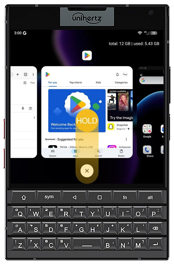 Navegación por gestosEncontrar aplicaciones abiertas