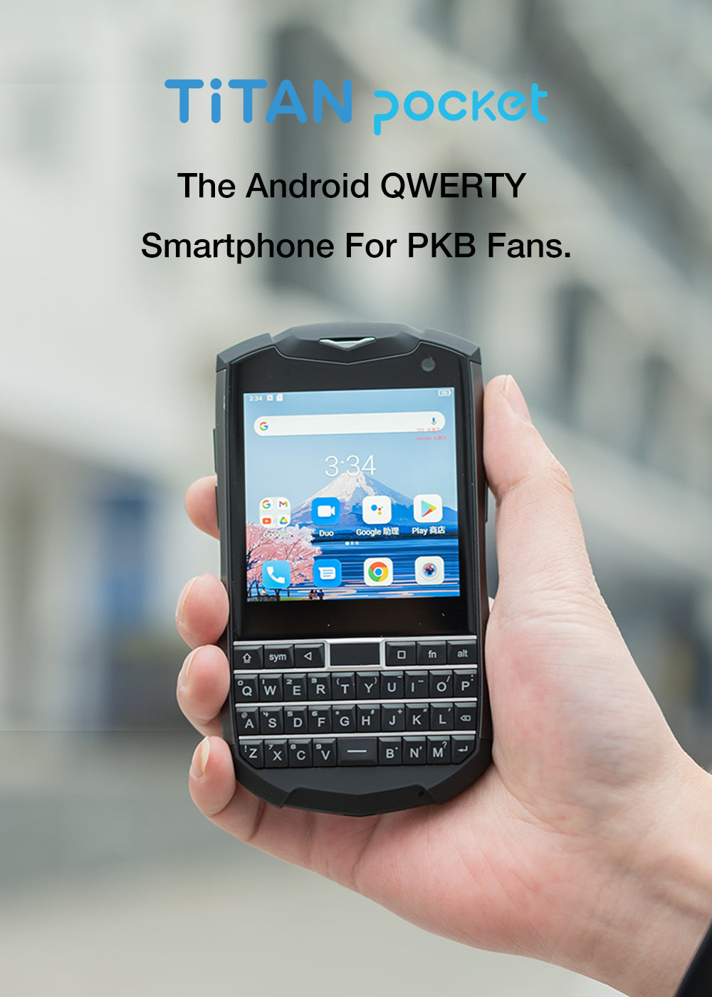 Titan Pocket - Physical QWERTY Keyboard Smartphone Banner