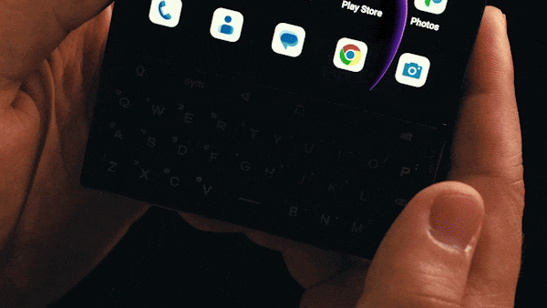 Deslizar largo para encender la retroiluminación del teclado
