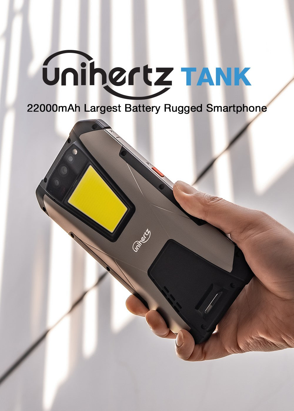 Unihertz Tank - 22000mAh Largest Battery Rugged Smartphone