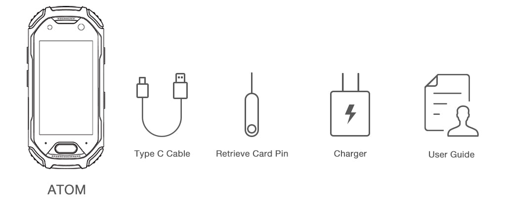 Unihertz Atom - Dans la boîte