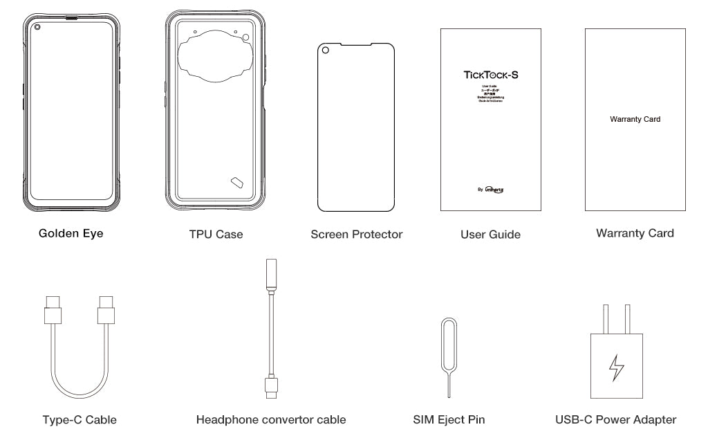 Unihertz Golden Eye - In the Box