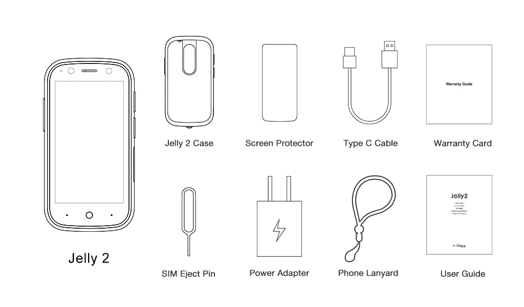 Unihertz Jelly 2 - In the Box
