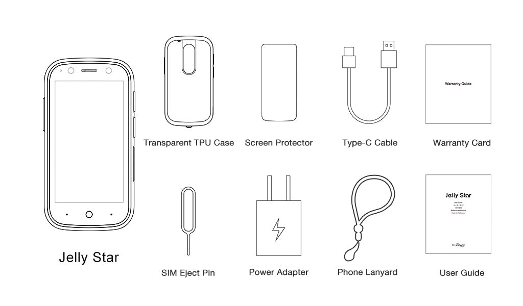 Unihertz Jelly Star - In the Box