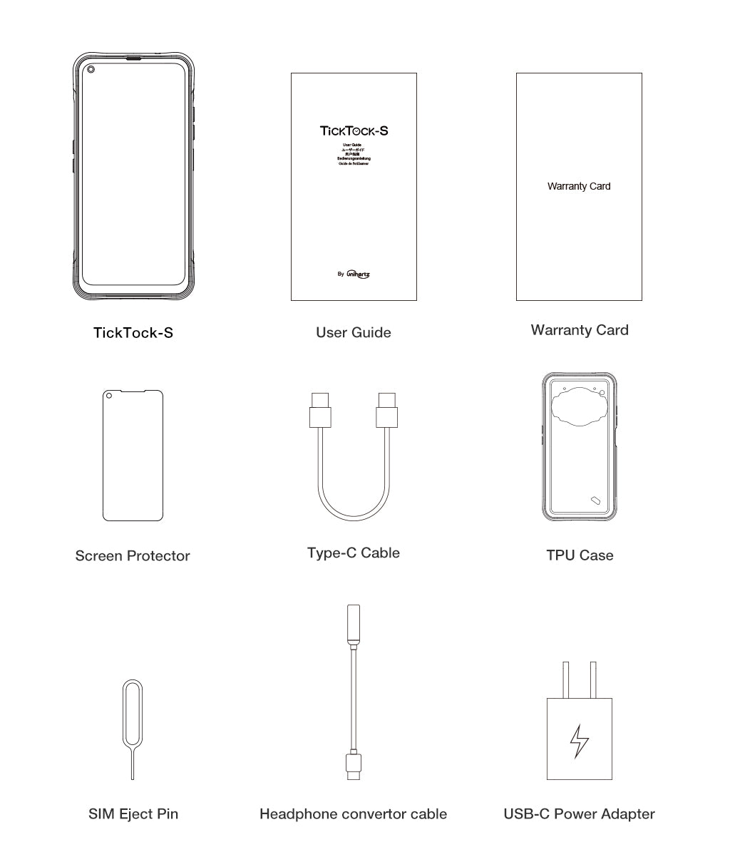 Unihertz TickTock-S - In the Box
